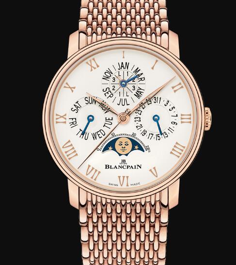 Blancpain Villeret Watch Price Review Quantième Perpétuel Phases de Lune Replica Watch 6656 3642 MMB